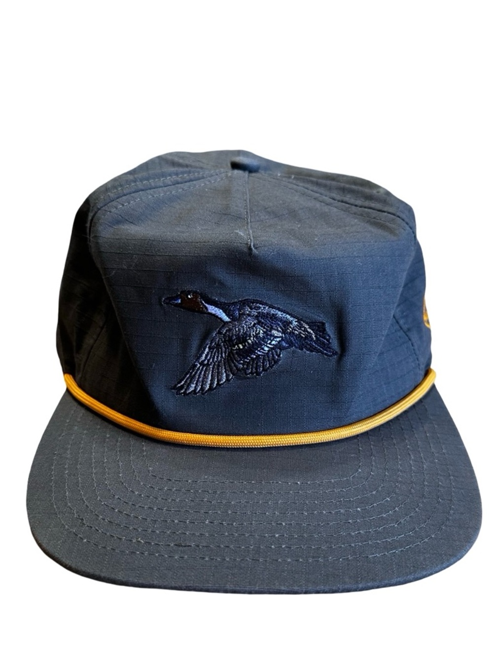 Southern String Hat Co Green Ripstock Mallard Duck Embroidered Rope SnapBack